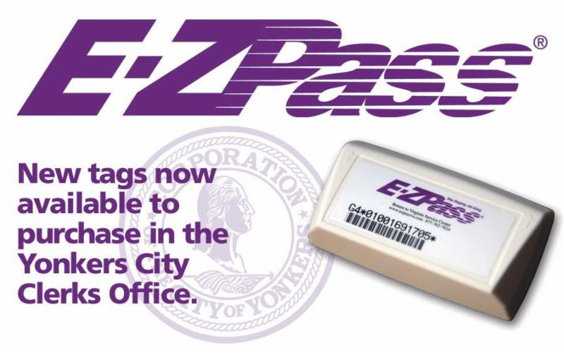 Photo of a NEW E-Z Pass tag