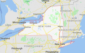 Map Of New York state